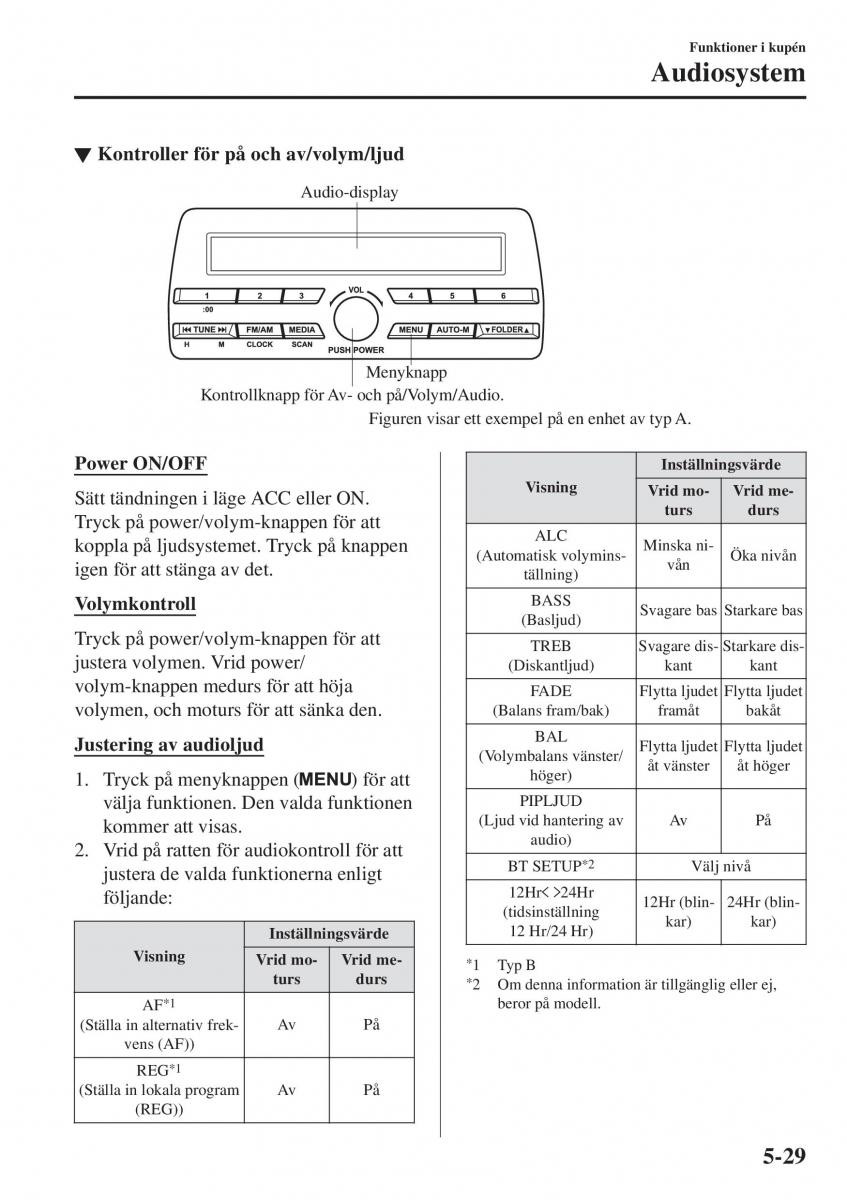 Mazda 2 Demio instruktionsbok / page 322