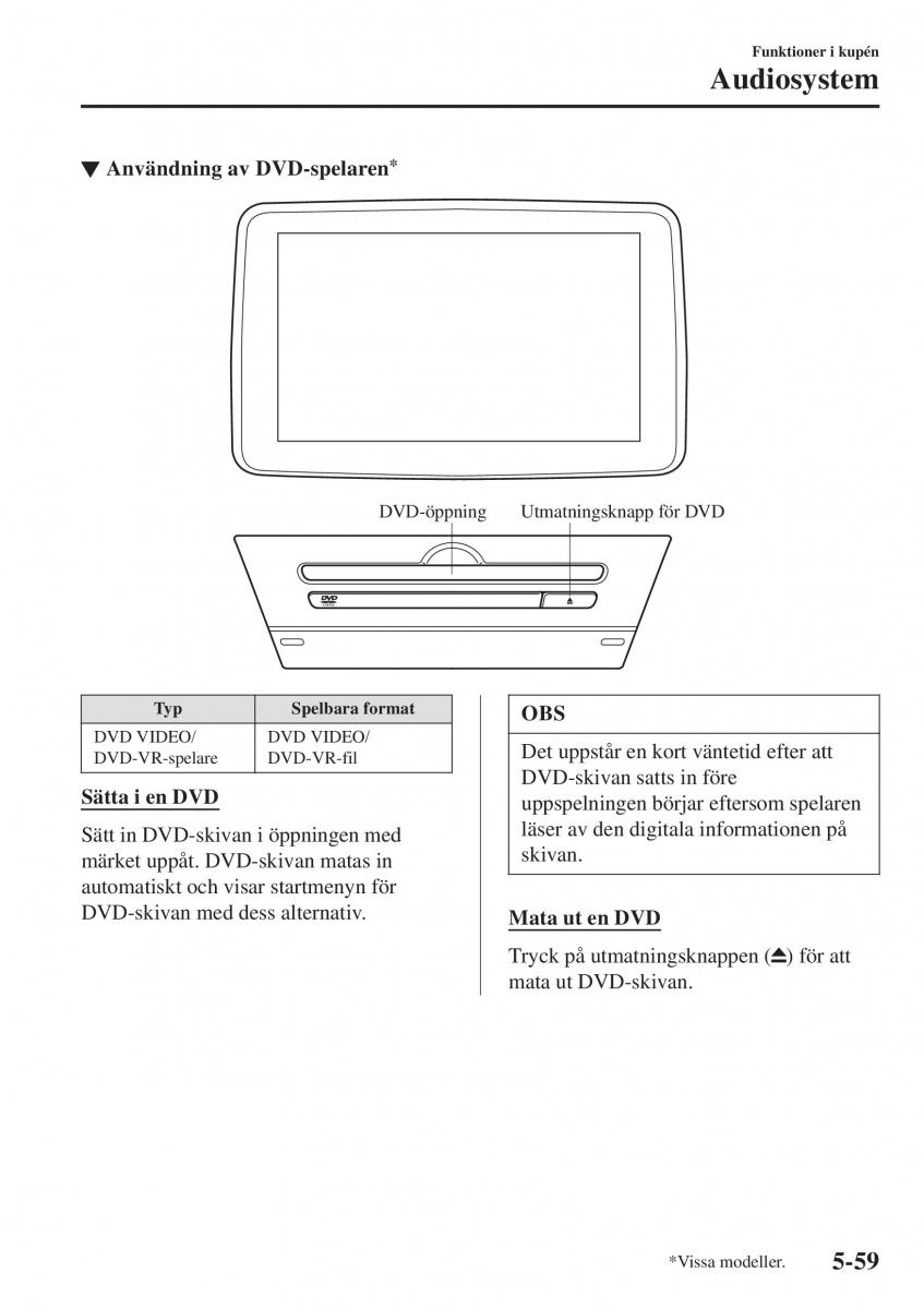 Mazda 2 Demio instruktionsbok / page 352