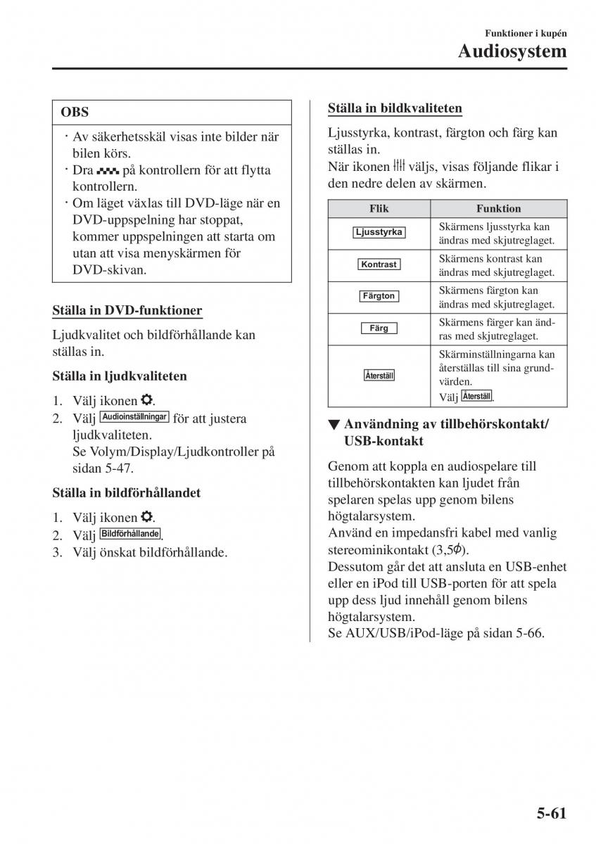 Mazda 2 Demio instruktionsbok / page 354