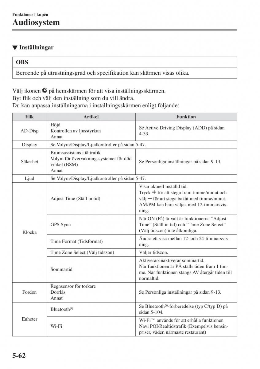 Mazda 2 Demio instruktionsbok / page 355