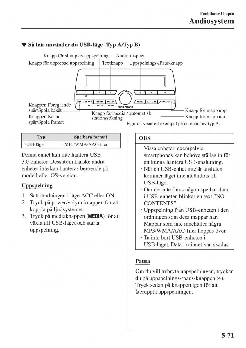 Mazda 2 Demio instruktionsbok / page 364