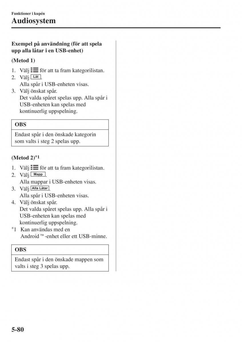 Mazda 2 Demio instruktionsbok / page 373