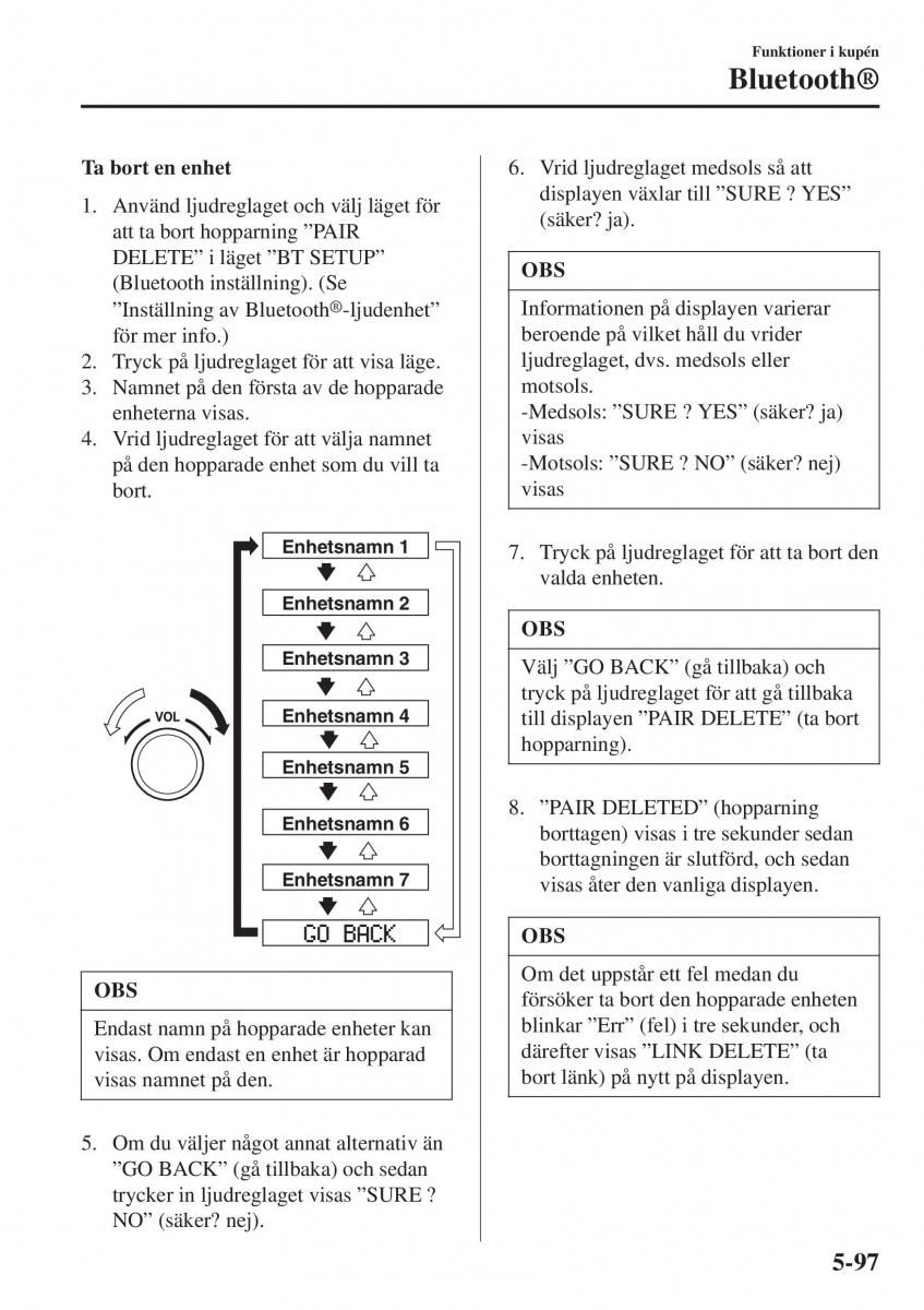 Mazda 2 Demio instruktionsbok / page 390