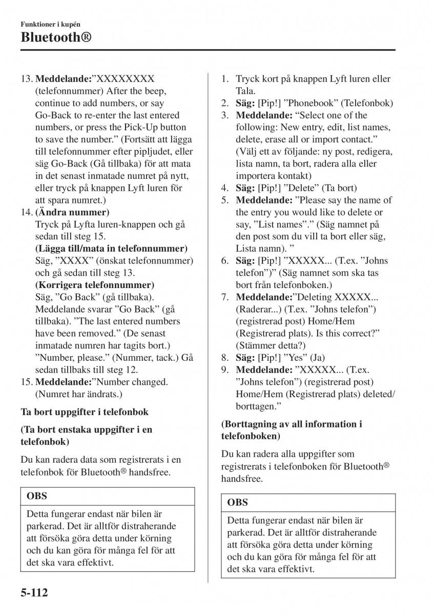 Mazda 2 Demio instruktionsbok / page 405