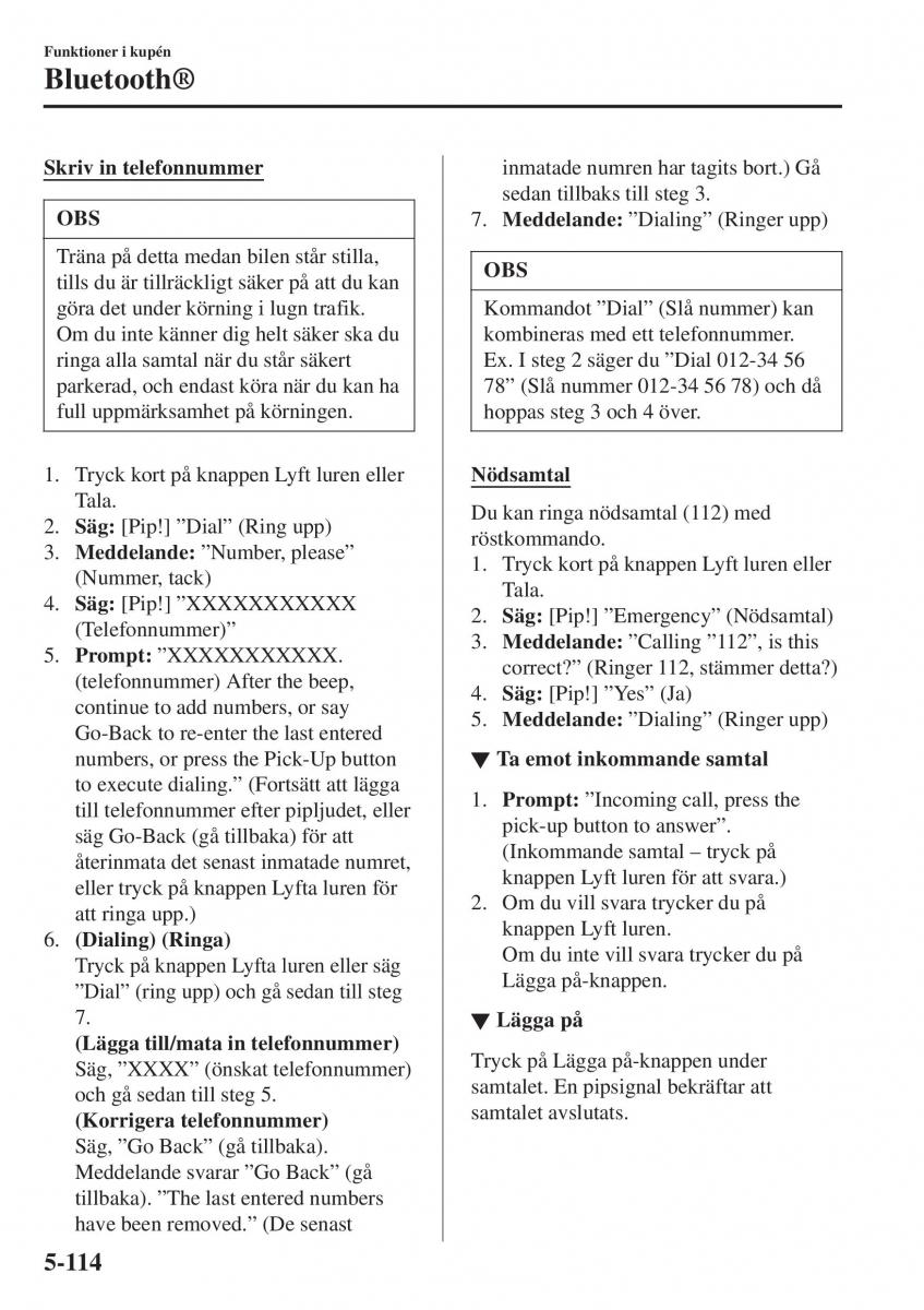 Mazda 2 Demio instruktionsbok / page 407