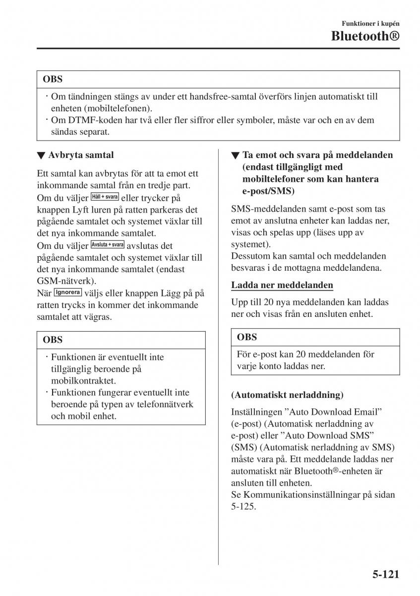 Mazda 2 Demio instruktionsbok / page 414