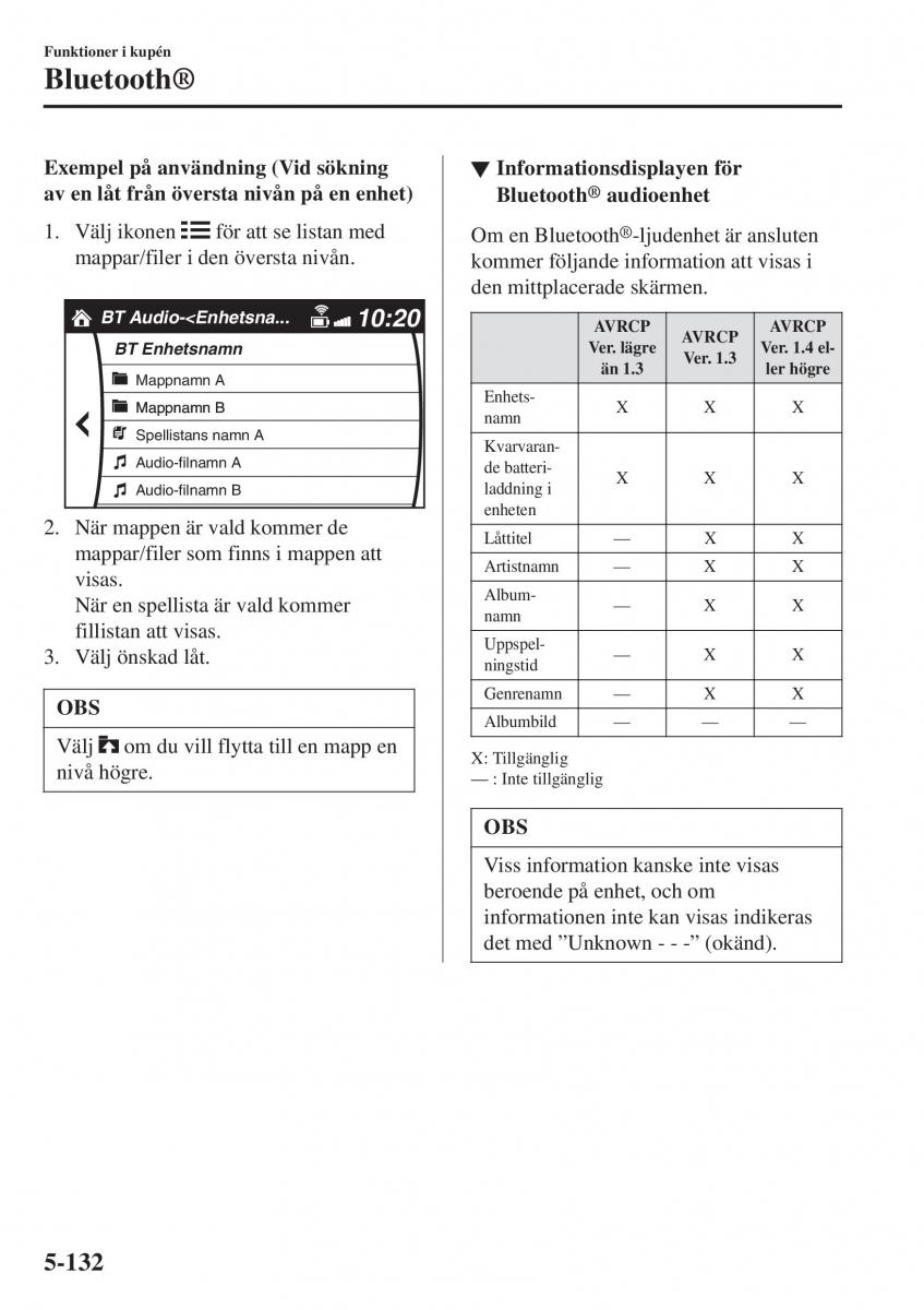 Mazda 2 Demio instruktionsbok / page 425