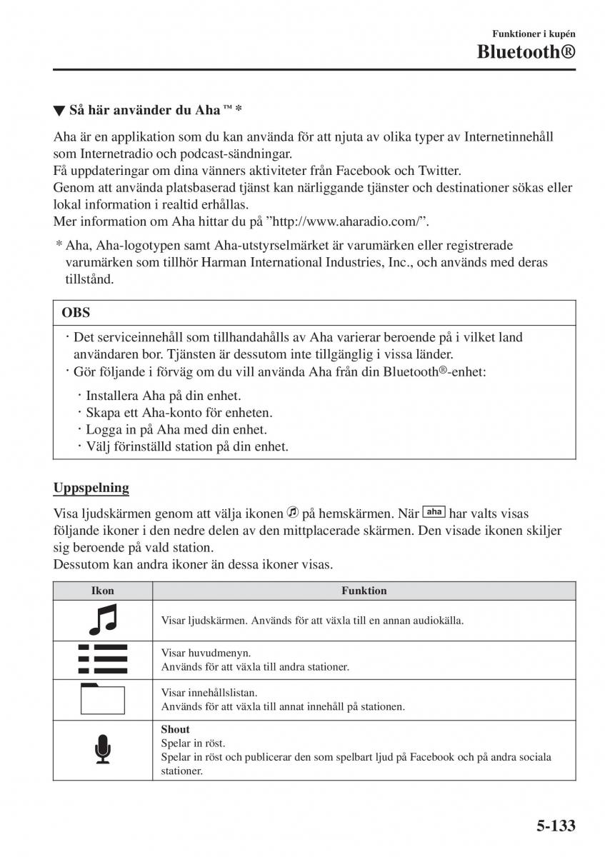 Mazda 2 Demio instruktionsbok / page 426