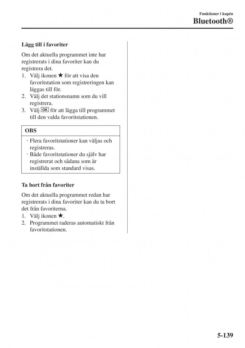 Mazda 2 Demio instruktionsbok / page 432