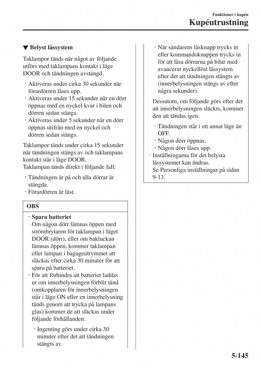 Mazda 2 Demio instruktionsbok / page 438