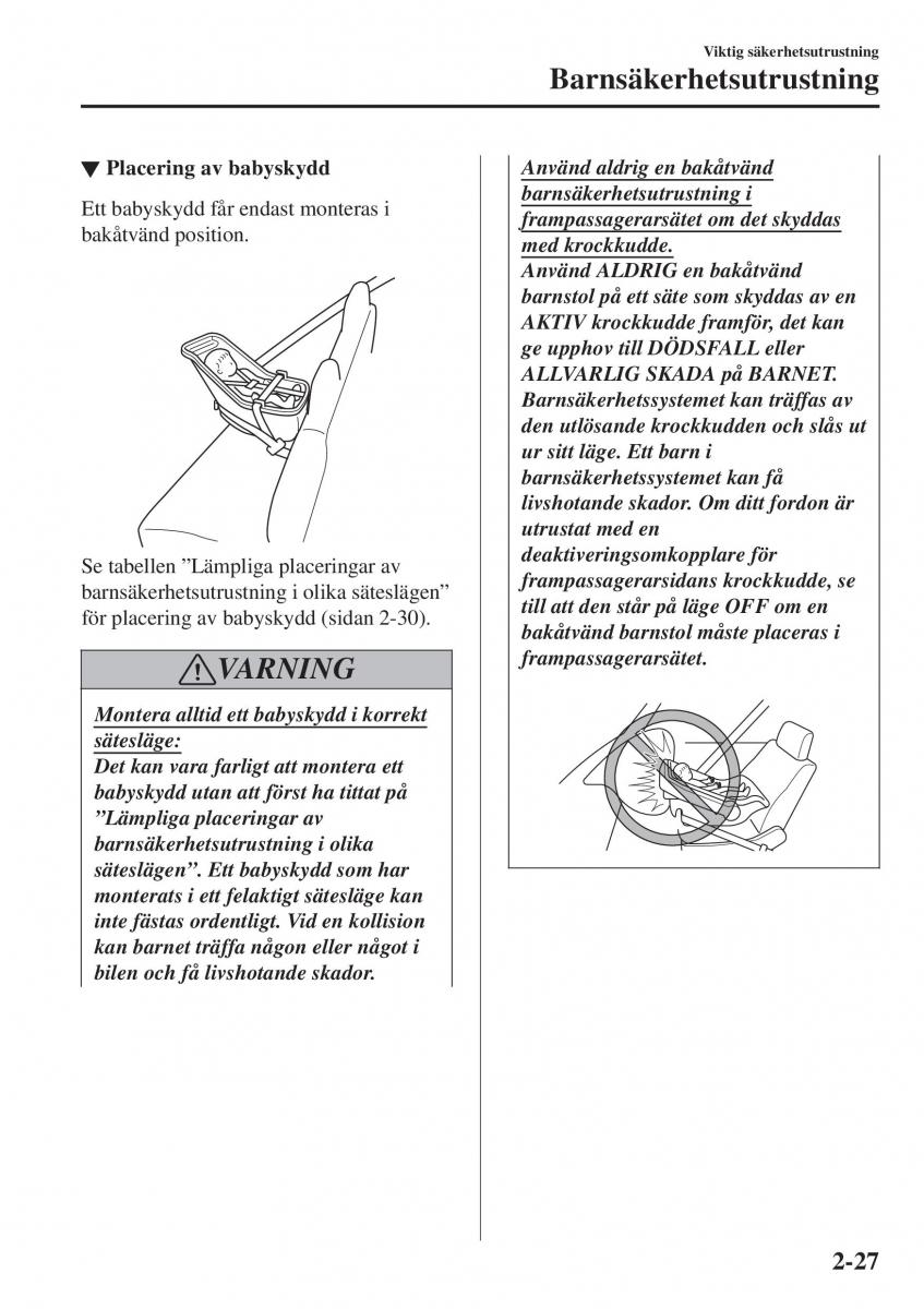 Mazda 2 Demio instruktionsbok / page 48