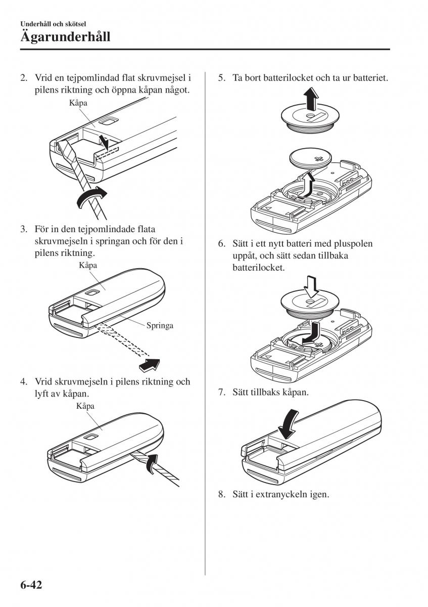 Mazda 2 Demio instruktionsbok / page 485