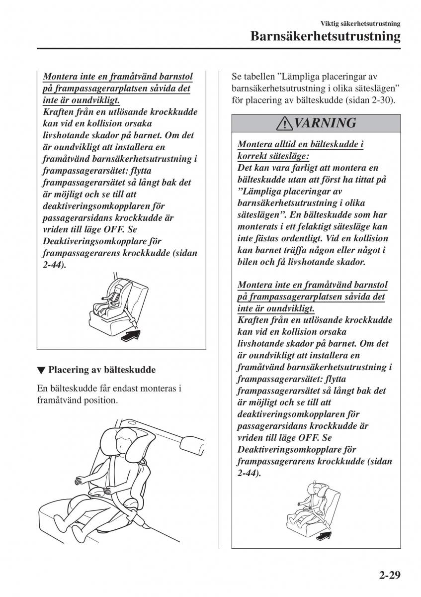 Mazda 2 Demio instruktionsbok / page 50