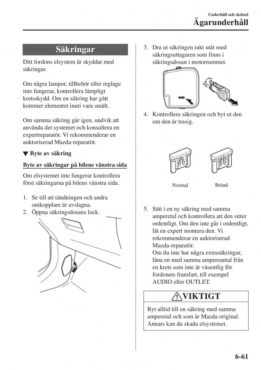 Mazda 2 Demio instruktionsbok / page 504