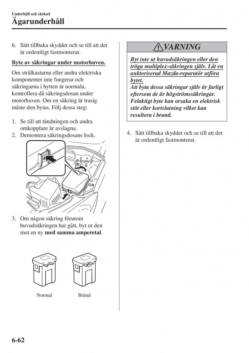 Mazda 2 Demio instruktionsbok / page 505