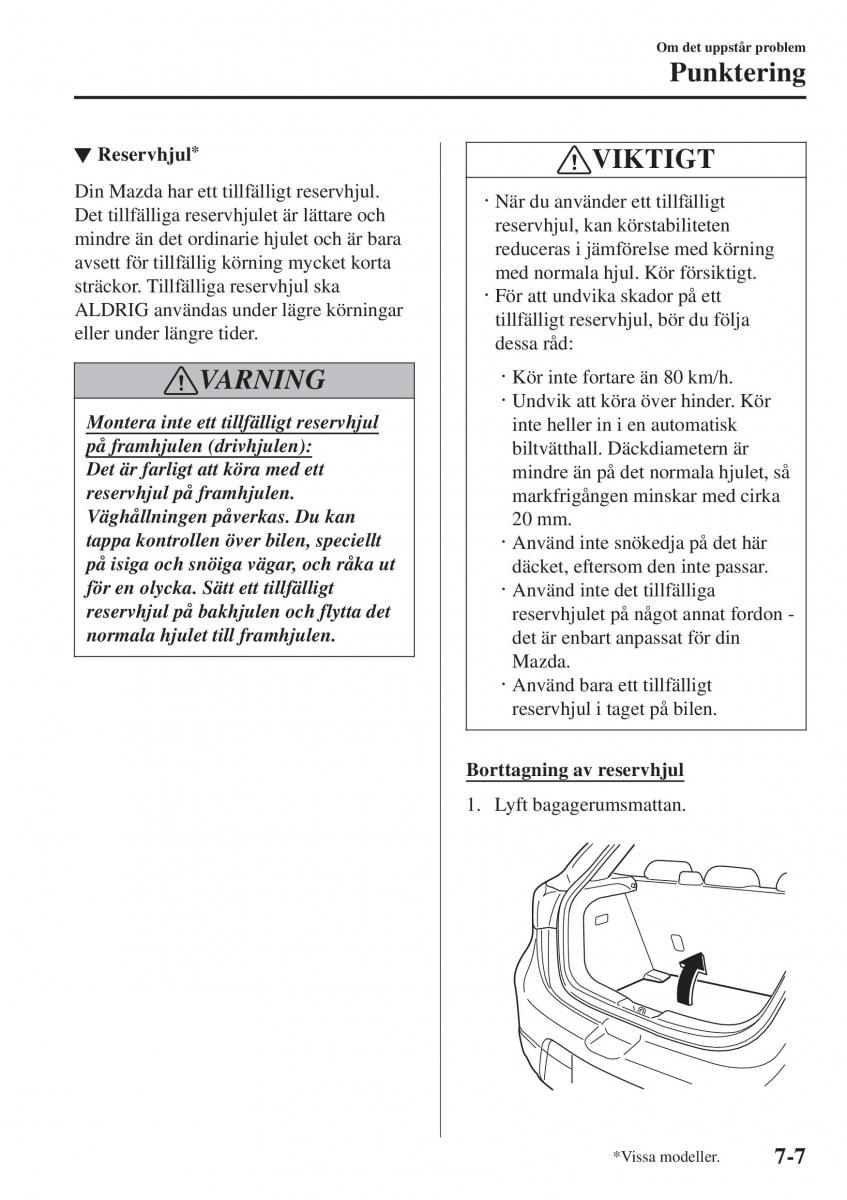 Mazda 2 Demio instruktionsbok / page 524