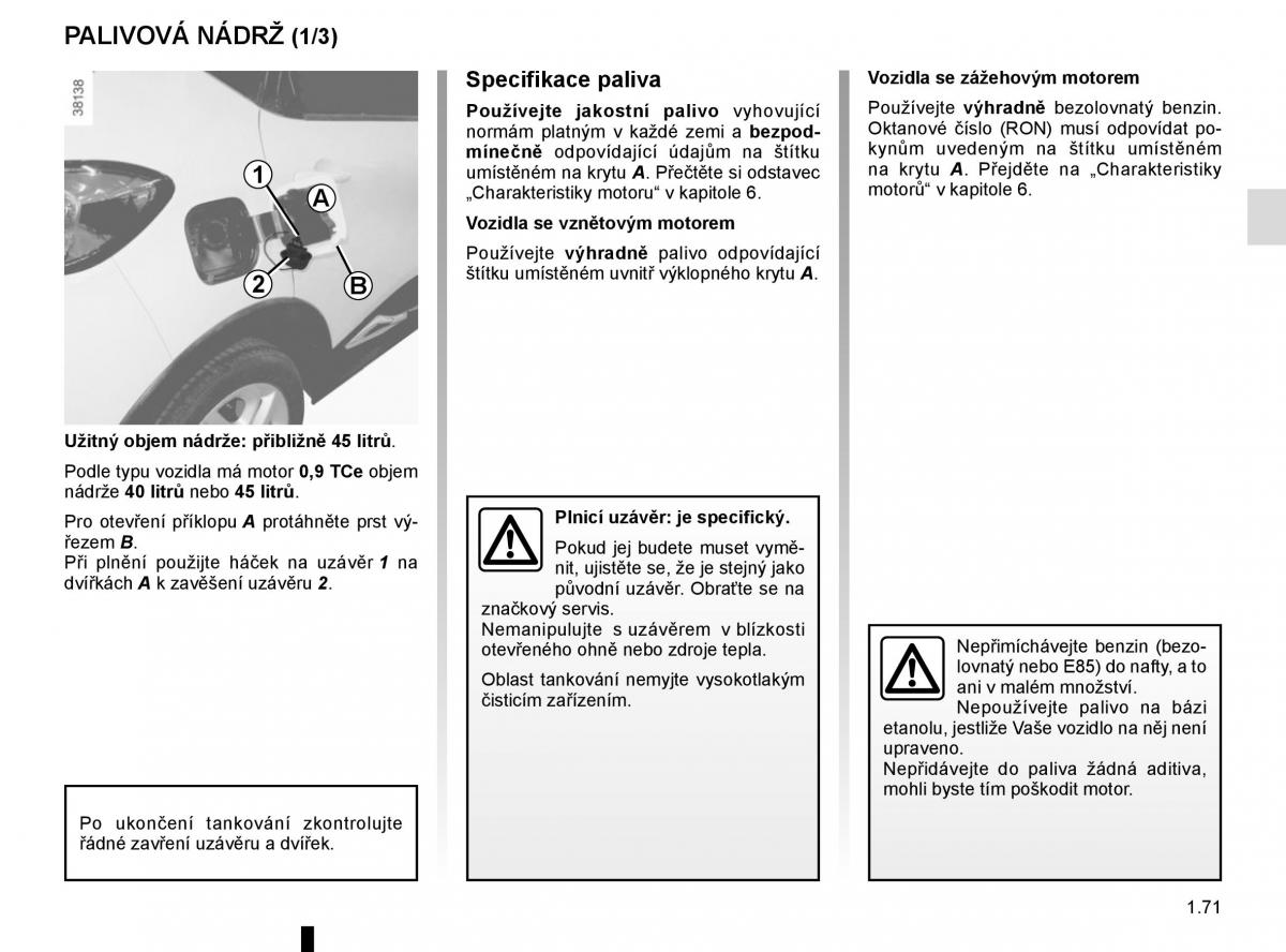 Renault Captur navod k obsludze / page 77