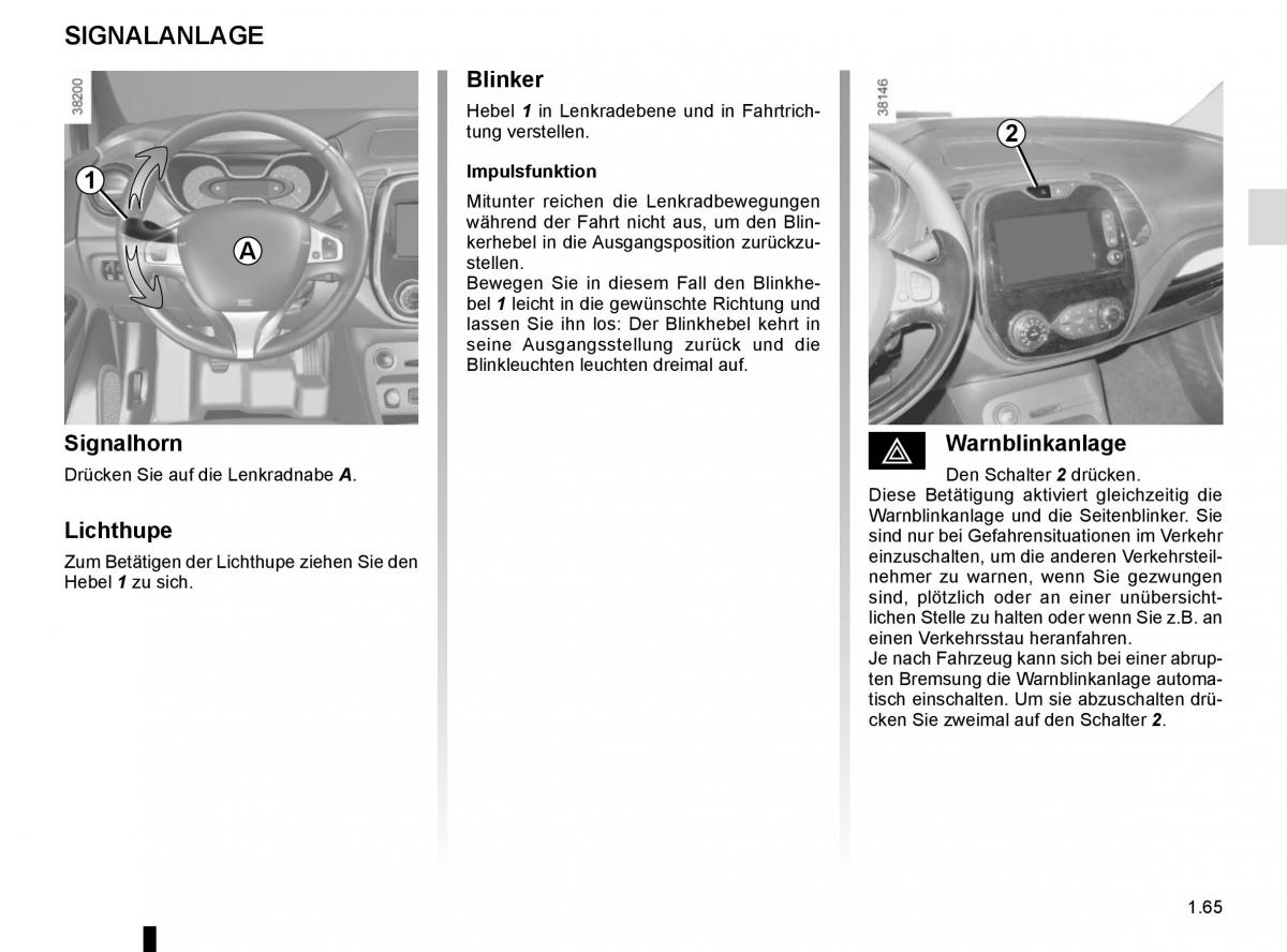 Renault Captur Handbuch / page 71