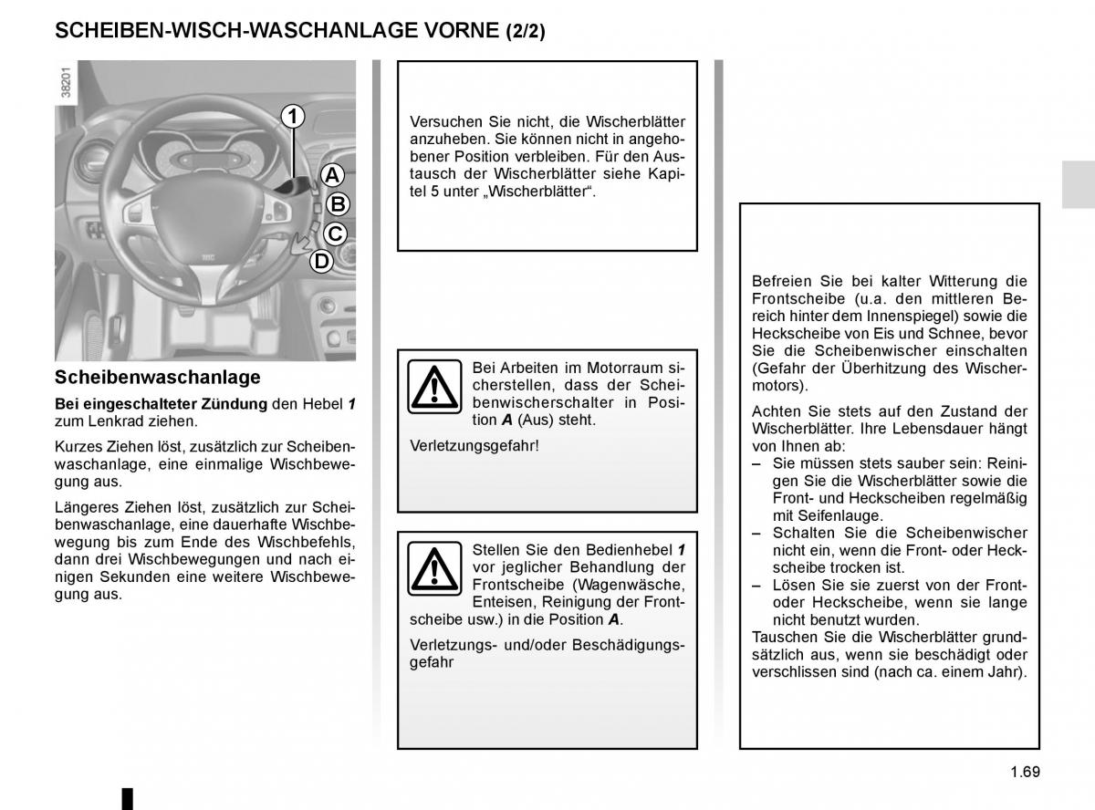 Renault Captur Handbuch / page 75