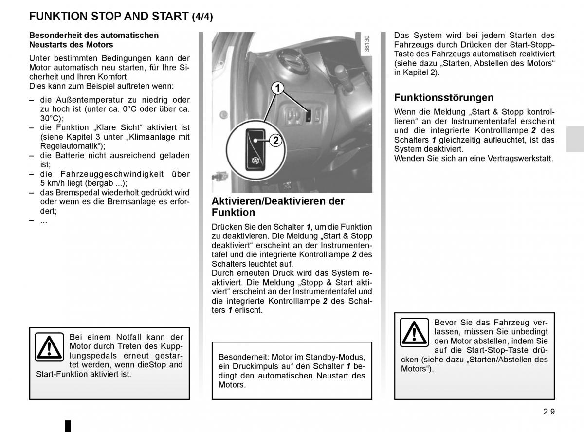 Renault Captur Handbuch / page 89