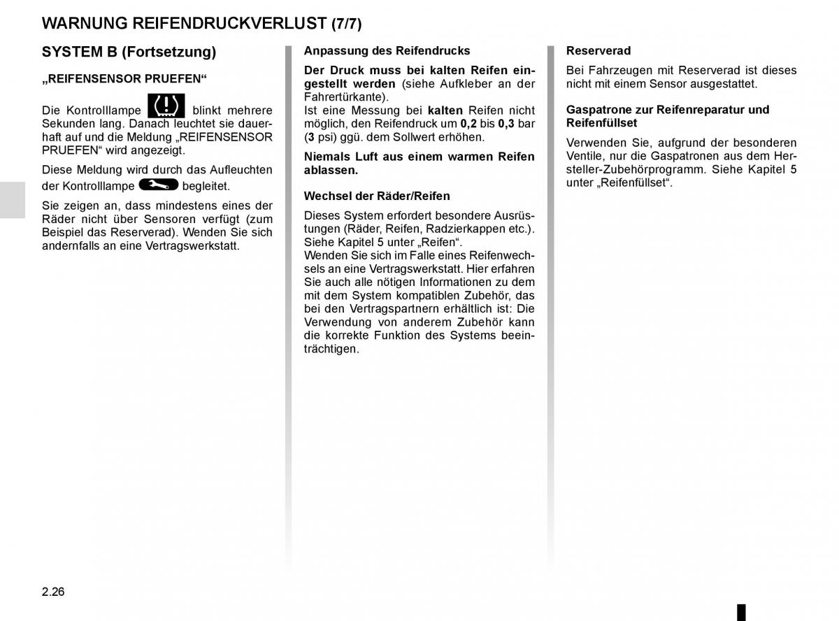 Renault Captur Handbuch / page 106