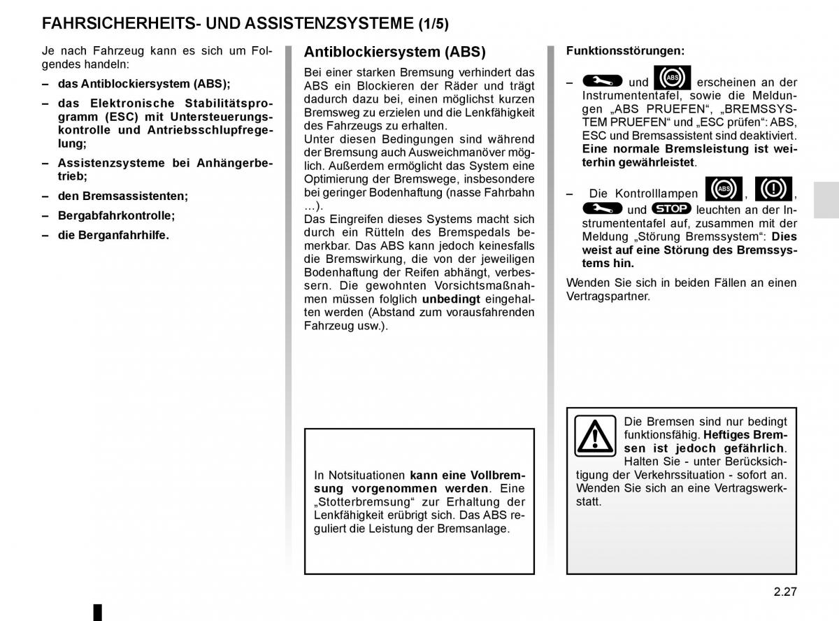 Renault Captur Handbuch / page 107