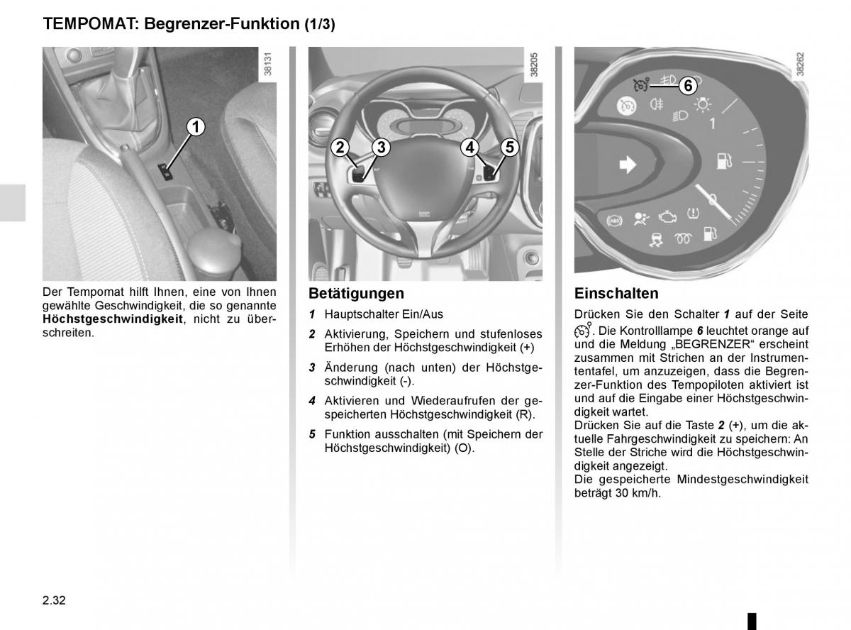 Renault Captur Handbuch / page 112