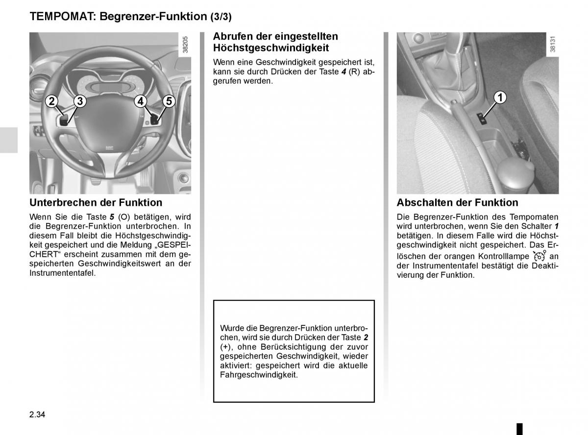 Renault Captur Handbuch / page 114