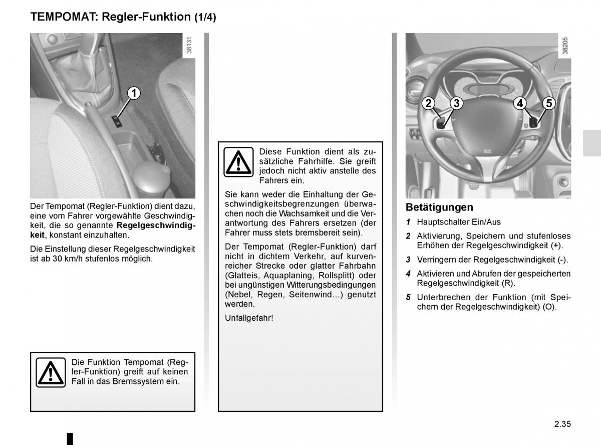 Renault Captur Handbuch / page 115