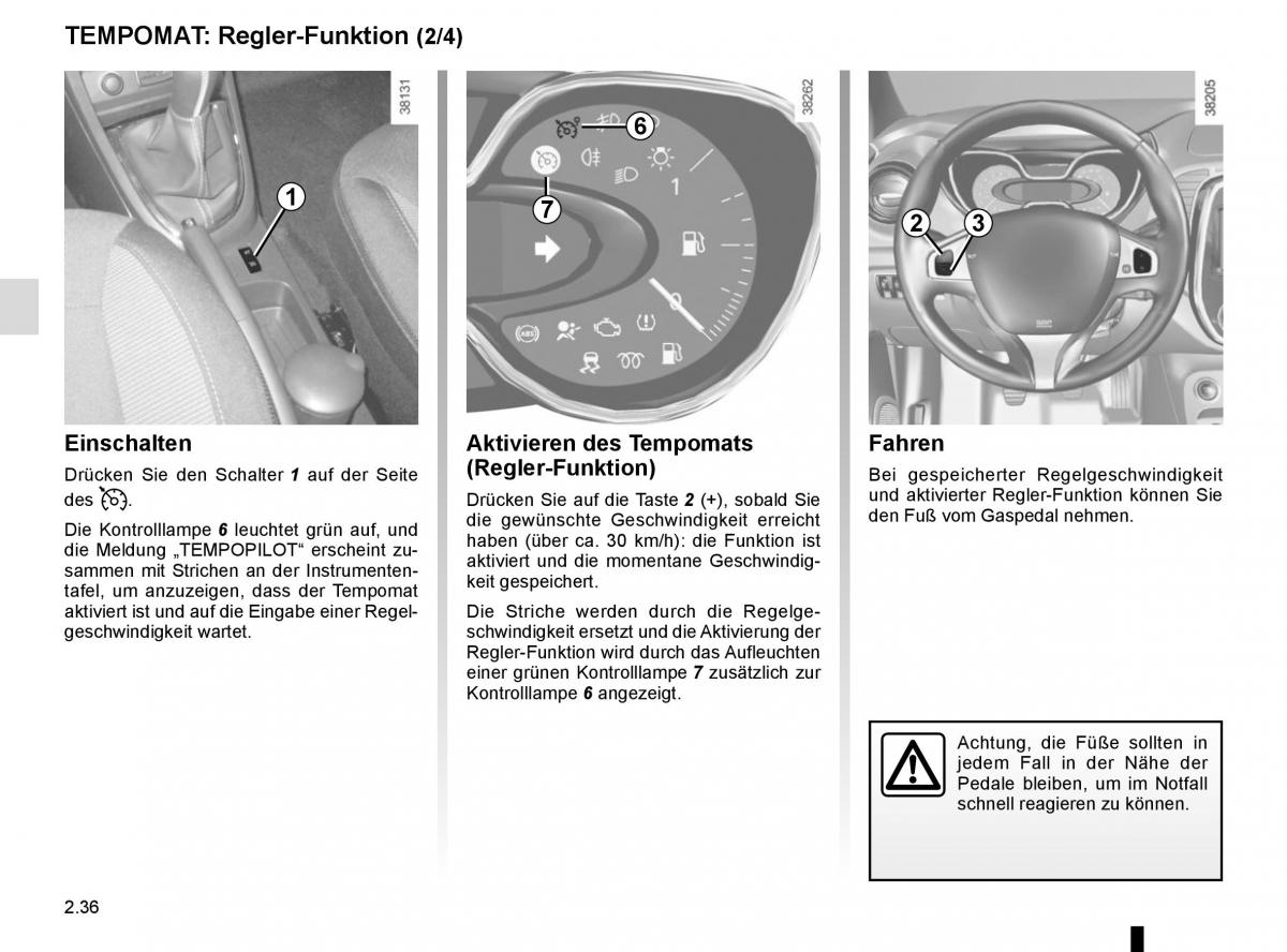 Renault Captur Handbuch / page 116