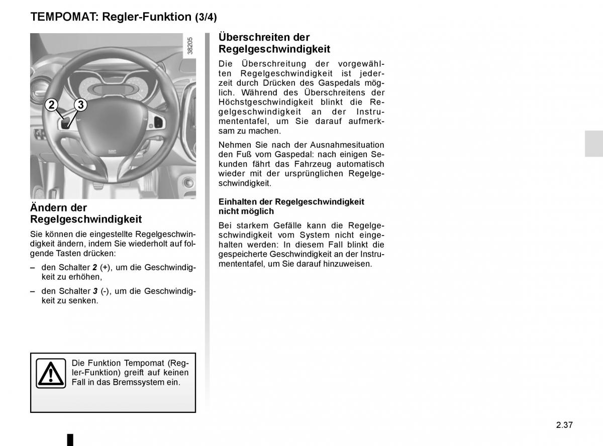 Renault Captur Handbuch / page 117