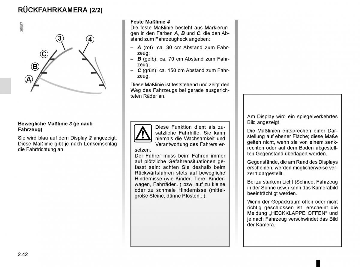 Renault Captur Handbuch / page 122