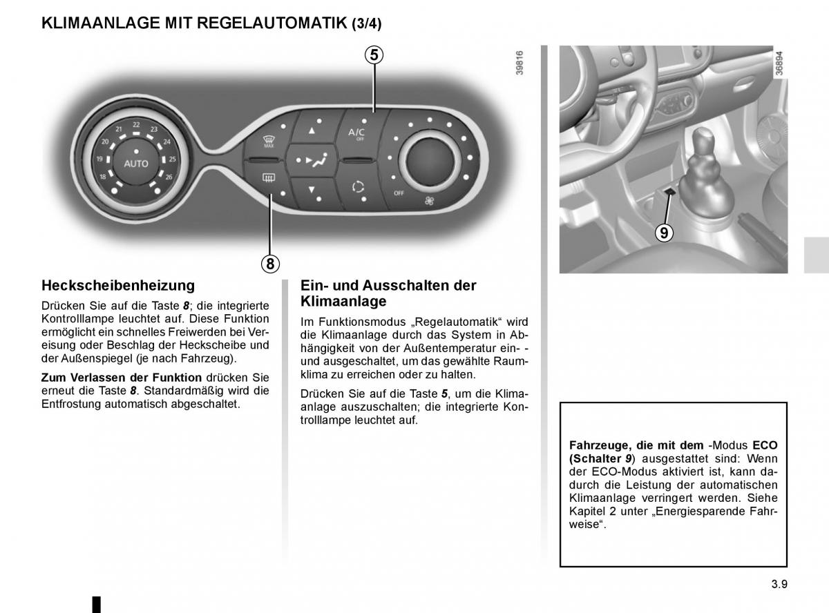 Renault Captur Handbuch / page 135