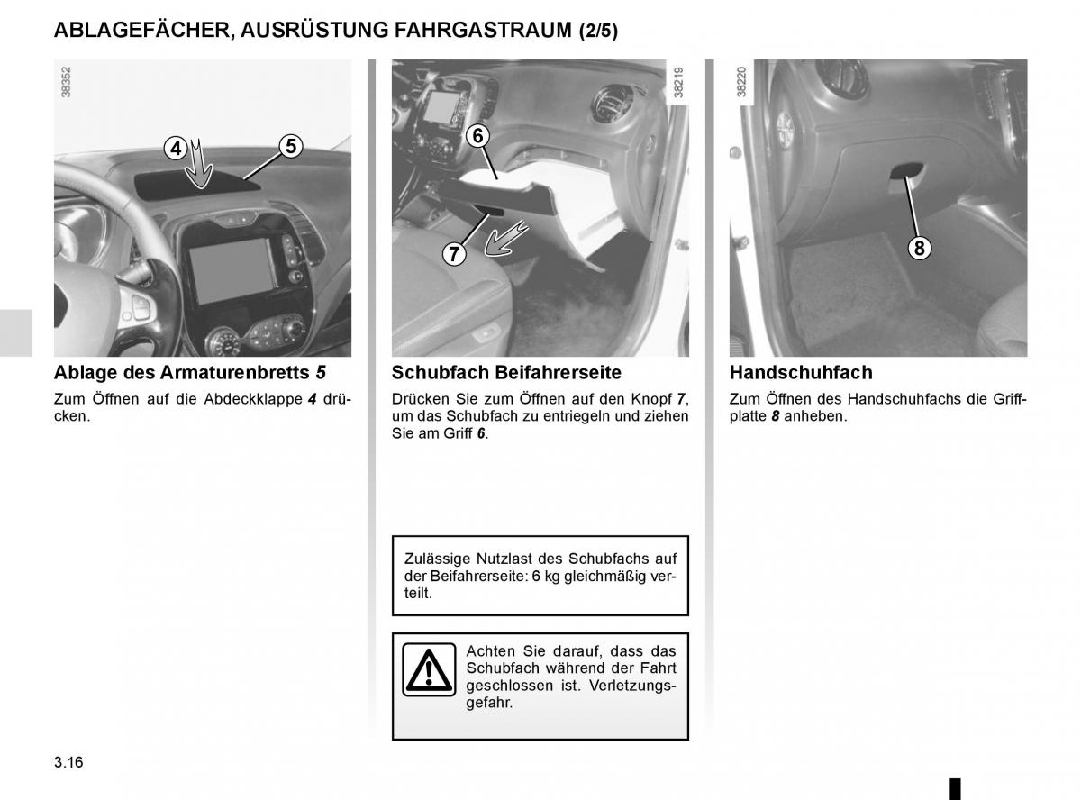 Renault Captur Handbuch / page 142