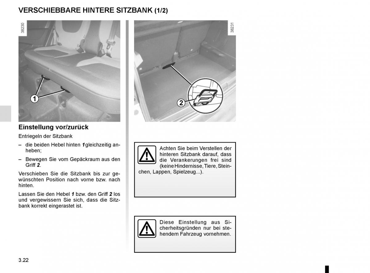 Renault Captur Handbuch / page 148