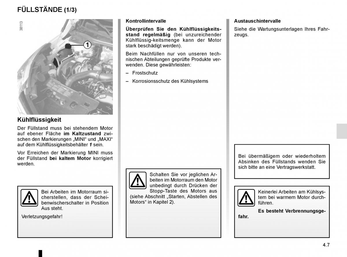 Renault Captur Handbuch / page 165