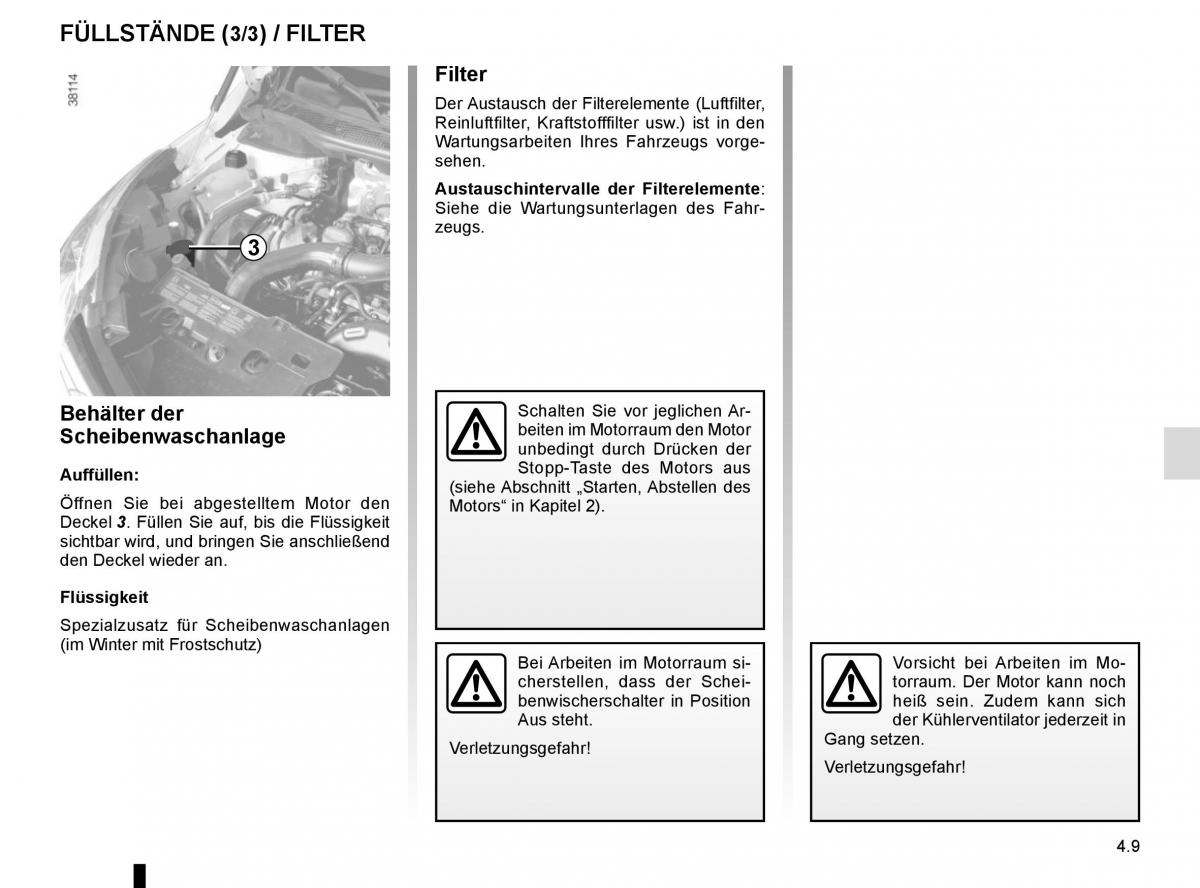 Renault Captur Handbuch / page 167