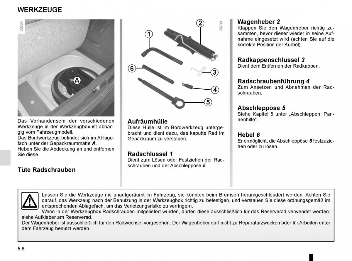 Renault Captur Handbuch / page 186