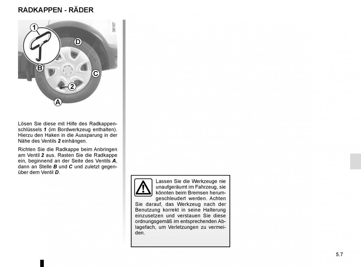 Renault Captur Handbuch / page 187