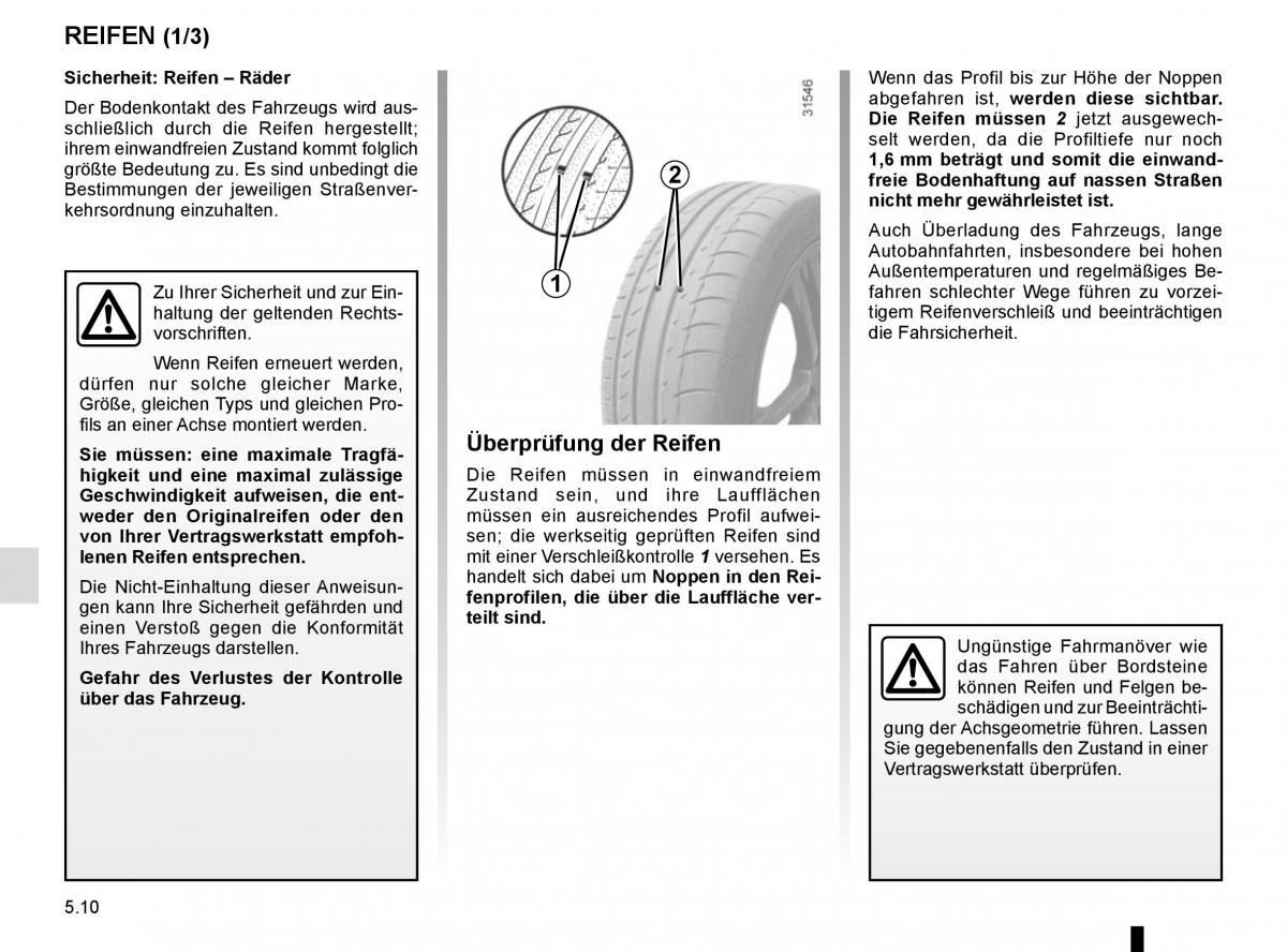 Renault Captur Handbuch / page 190