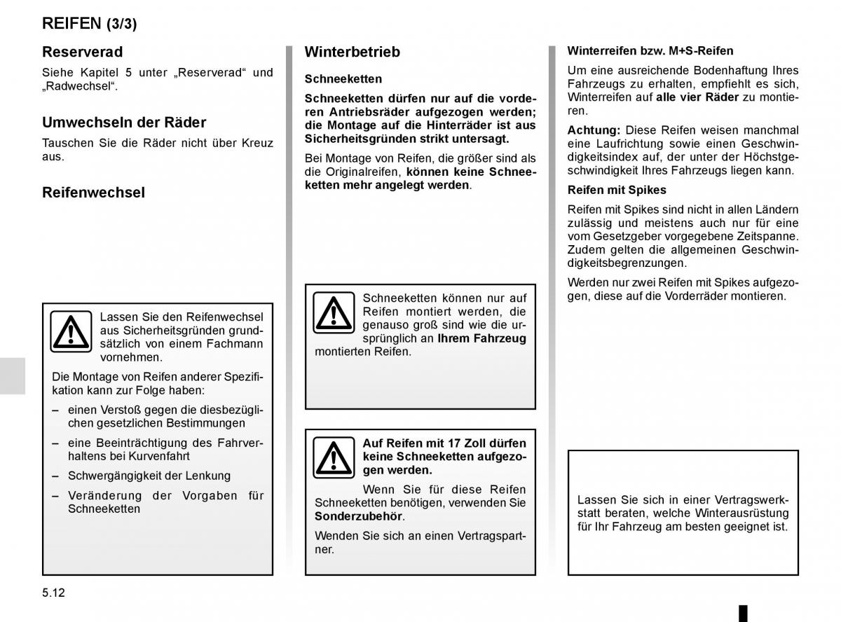 Renault Captur Handbuch / page 192