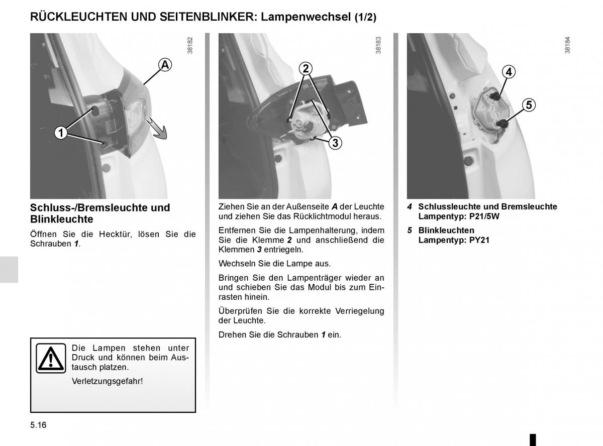 Renault Captur Handbuch / page 196