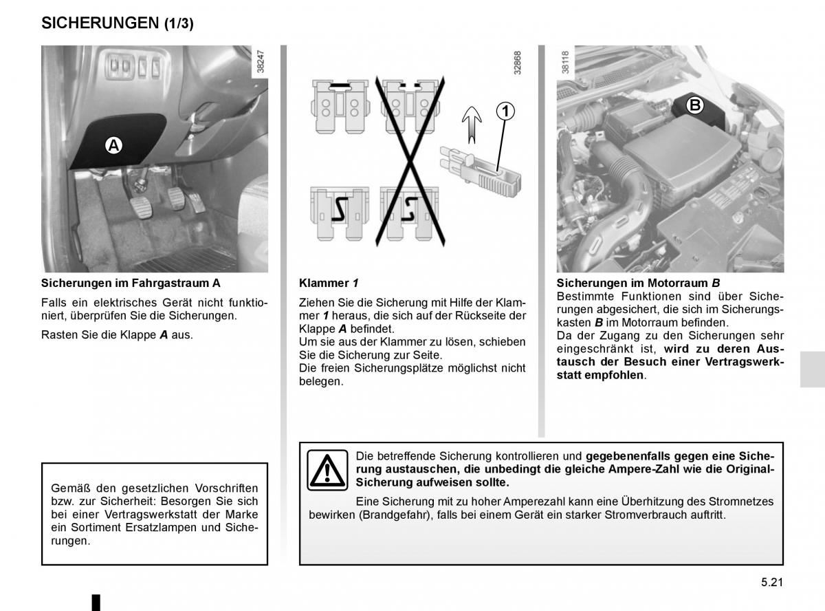 Renault Captur Handbuch / page 201