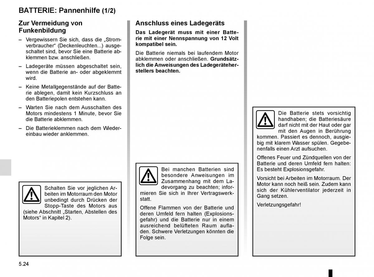 Renault Captur Handbuch / page 204