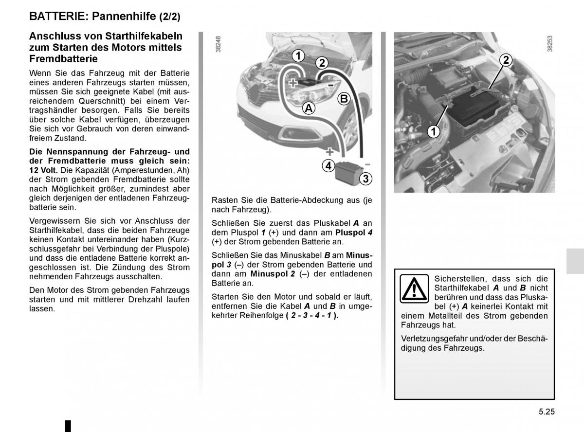 Renault Captur Handbuch / page 205