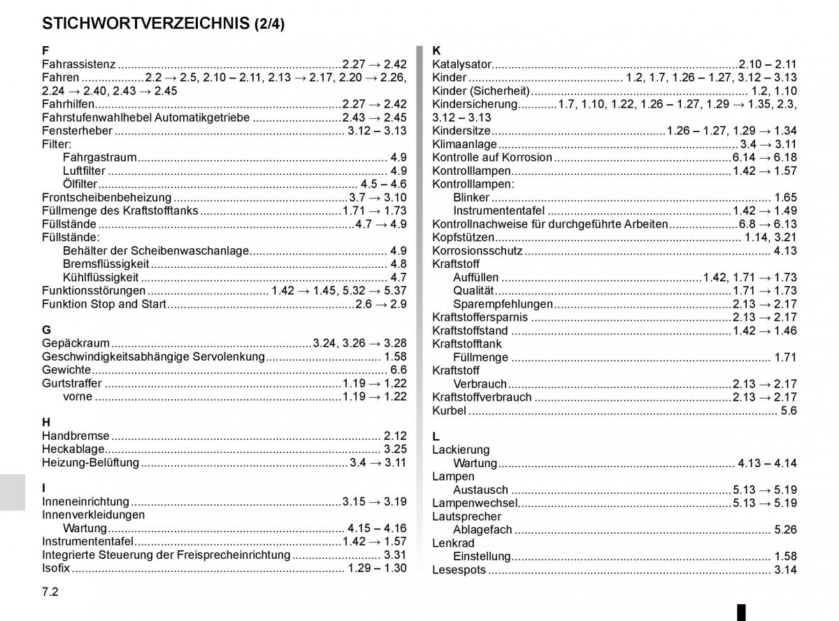 Renault Captur Handbuch / page 238