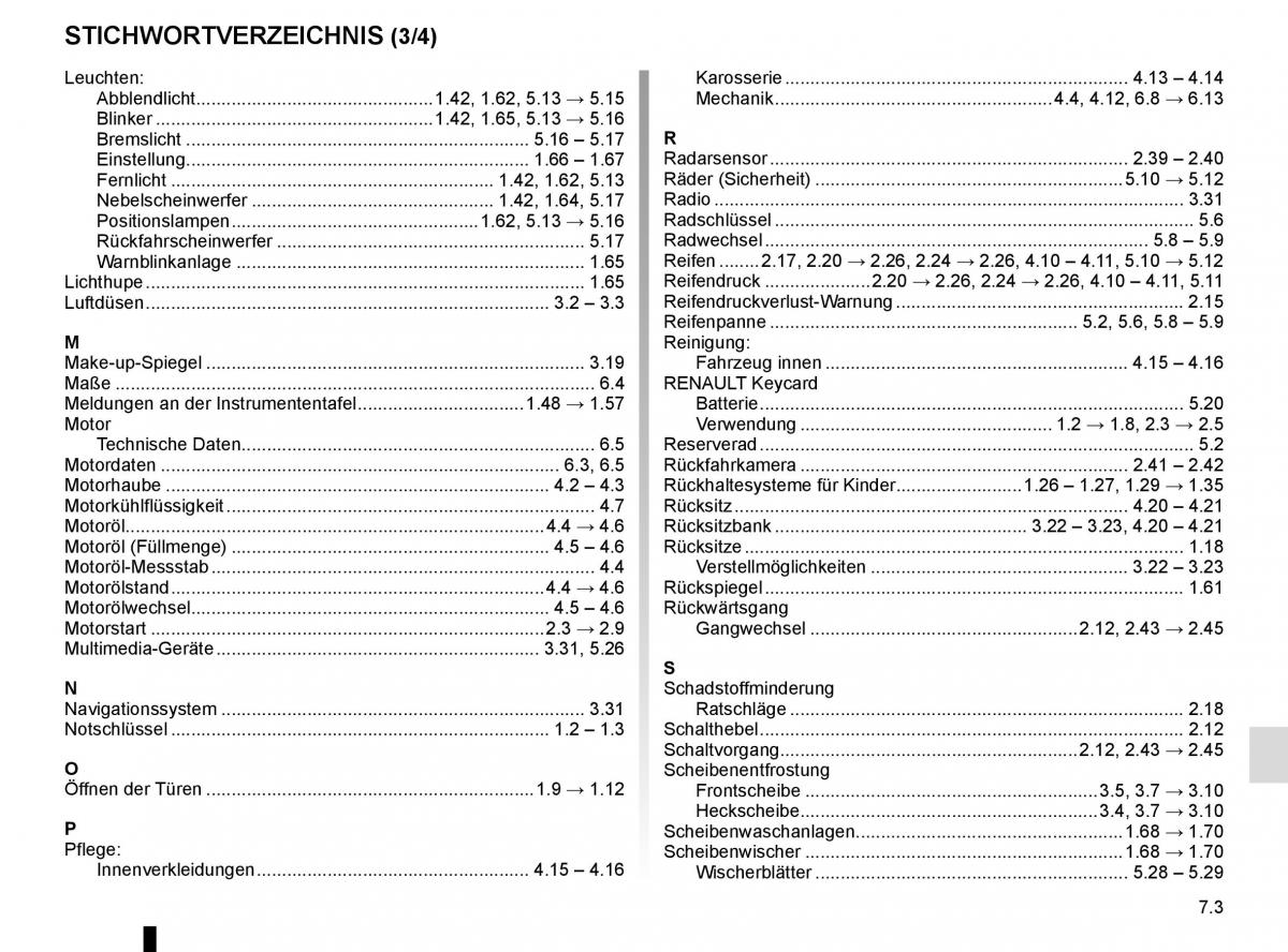 Renault Captur Handbuch / page 239