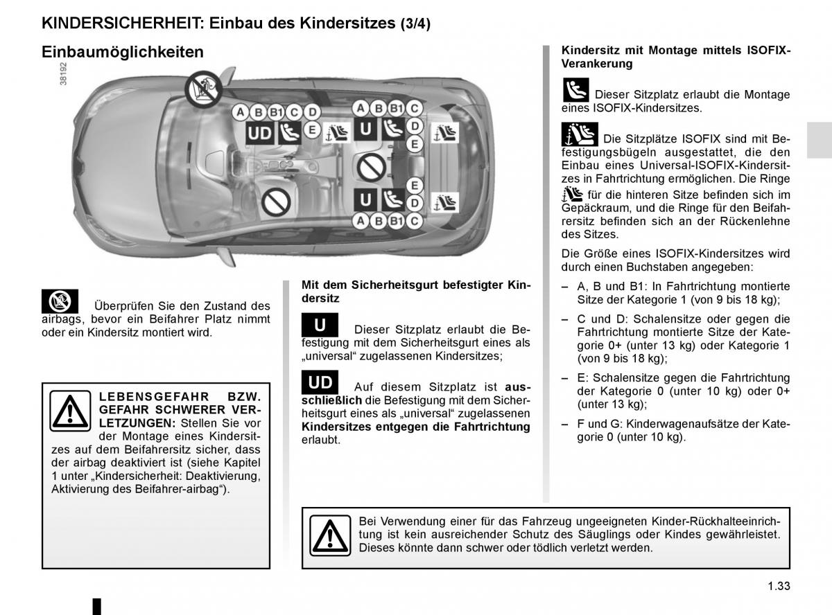 Renault Captur Handbuch / page 39