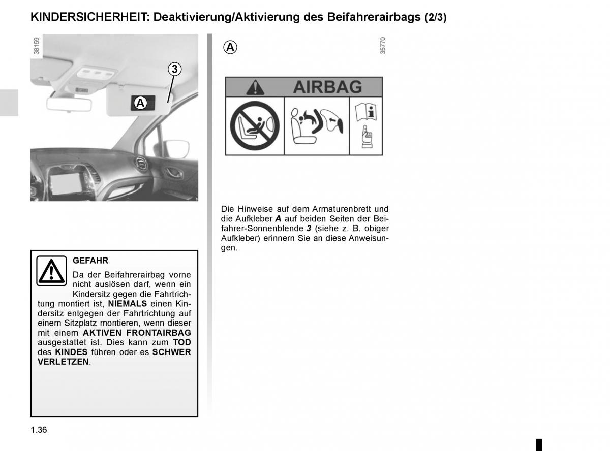 Renault Captur Handbuch / page 42