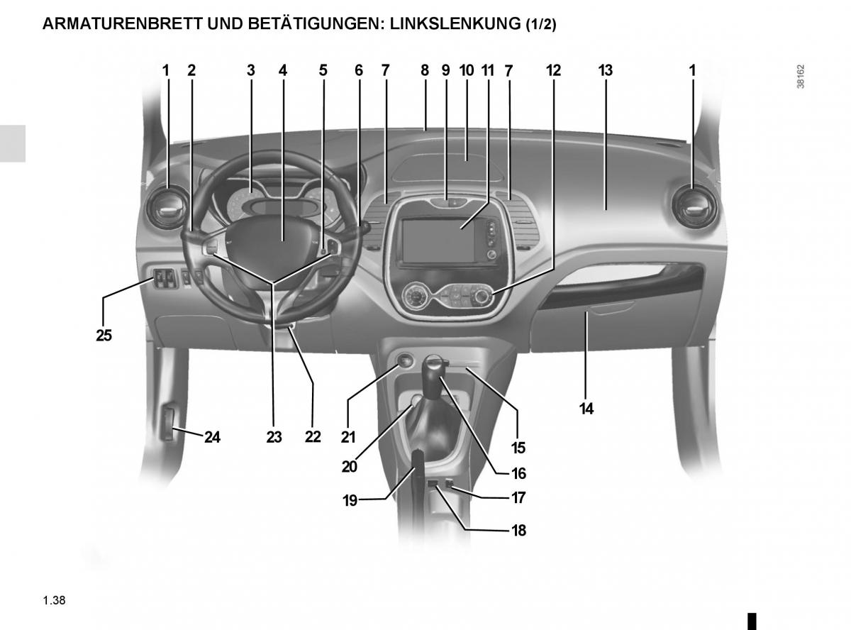 Renault Captur Handbuch / page 44